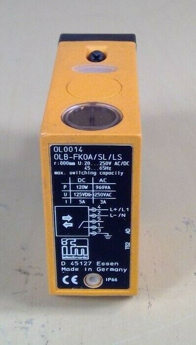 IFM Efector - OLB-FKOA/SL/LS ( OL0014 ) Diffuse Reflection Sensor             5E