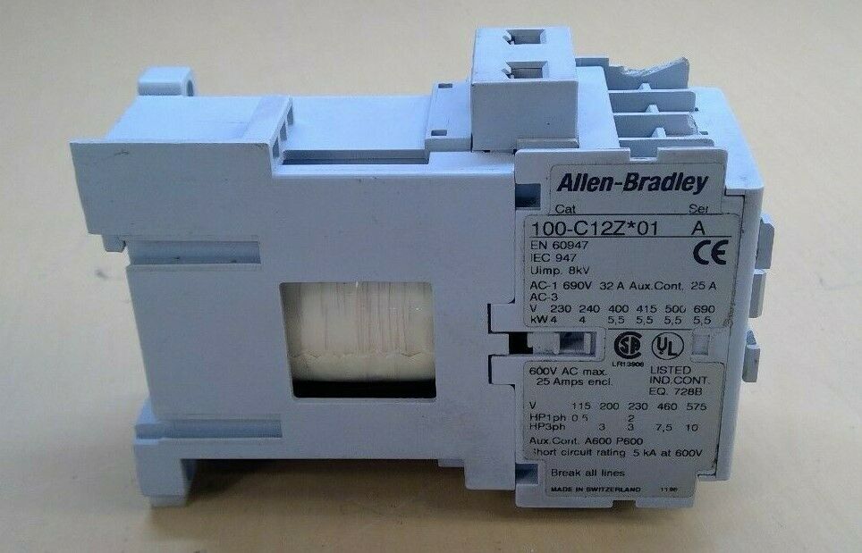 Allen-Bradley 100-C12Z*01 Ser. A Contactor Relay                            4E-7