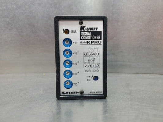 M-SYSTEM K-UNIT KPRU-2X-F-X Signal Conditioner Pulse Scanner.              3D-12