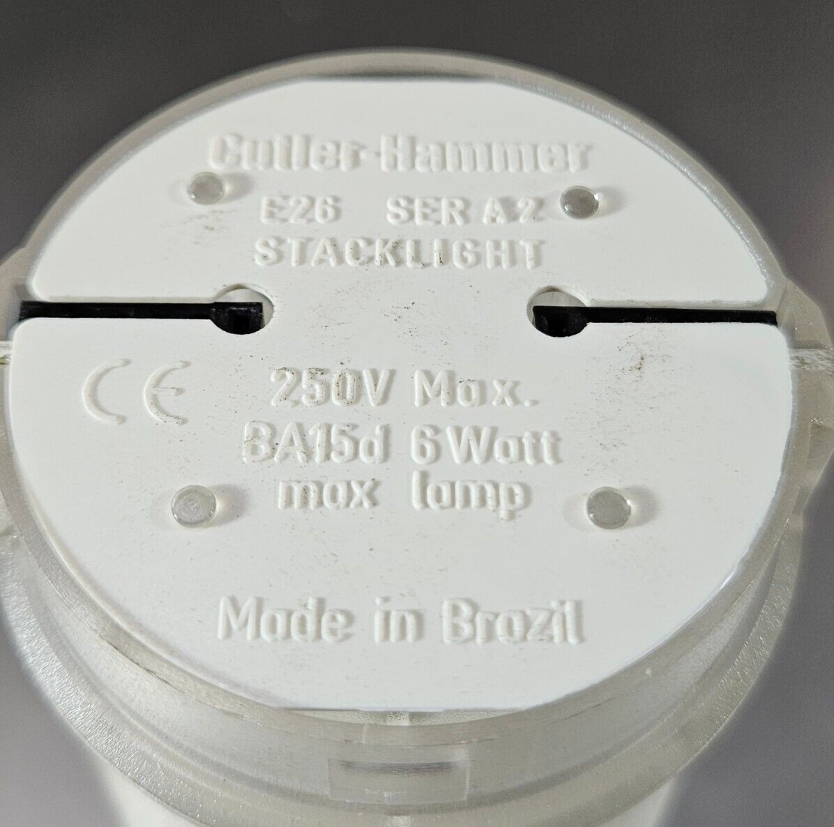 Cutler Hammer E26 Stacklight Indicator - Red, Orange, Green, Blue     Loc 4E-17