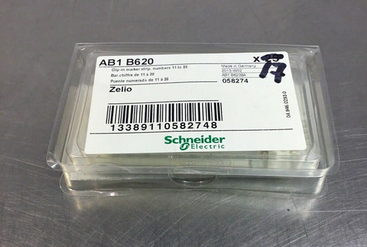 SCHNEIDER ELECTRIC AB1 B620 / AB1B620 Lot Of 17 Clip On Markers #s 11 to 20 3D-4