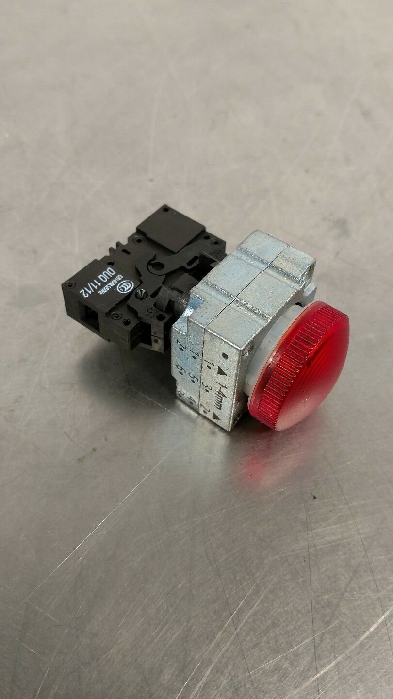 DUQ 11/12 Red Warning Light w/Contactor 5A