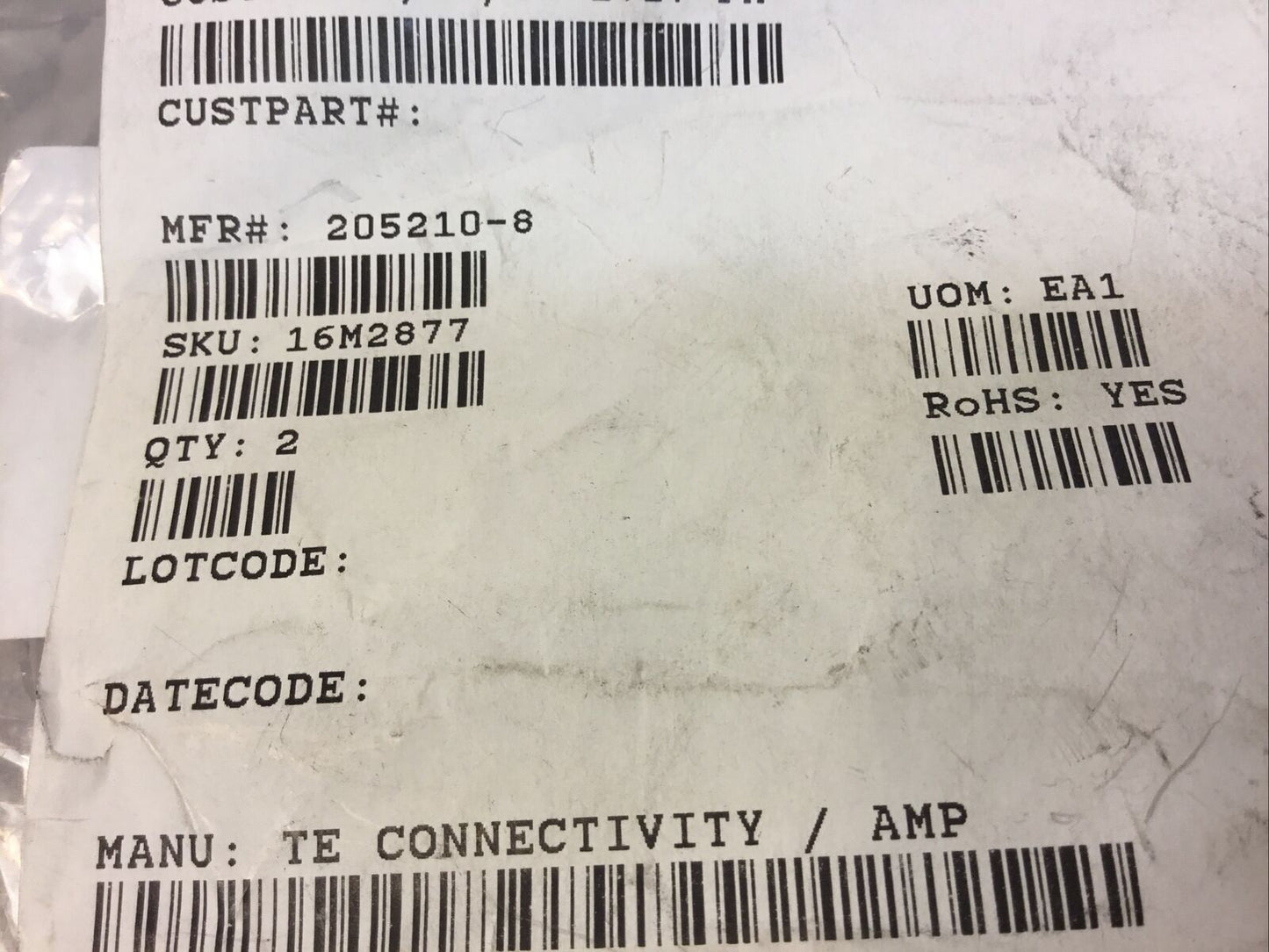 TE Connectivity AMP 1752 PLUG CONNECTOR 205210-8    3D-3