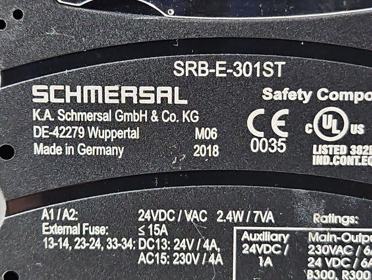 SCHMERSAL SRB-E-301ST. RELAY.     3B-19