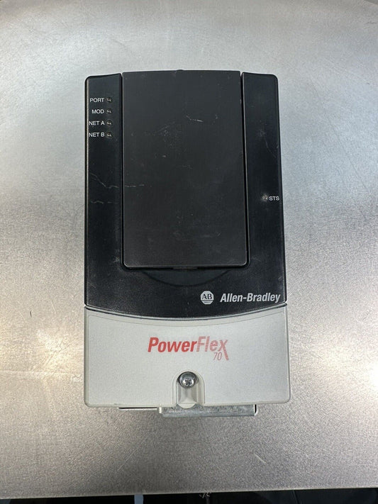 ALLEN BRADLEY 2 HP POWERFLEX 70 - 3Ø 480 VAC 20A D3P4A0AYNNNNN *TESTED* @1.1.4