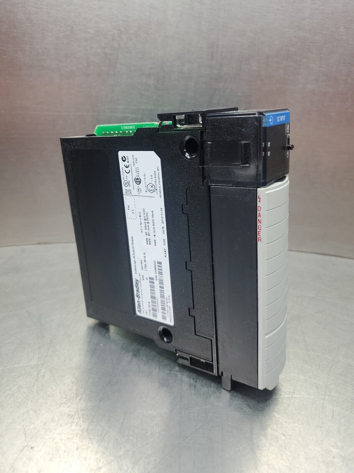 Allen Bradley 1756-IB16/A ControlLogix 16 Pt D/I Module FW 3.3.            3C-10