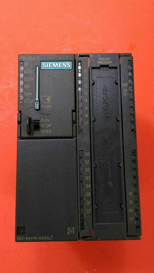 SIEMENS 6ES7-352-5AH10-0AE0 Boolean Processor w Mem Card 6ES7953-8LG11-0AA0.  3B