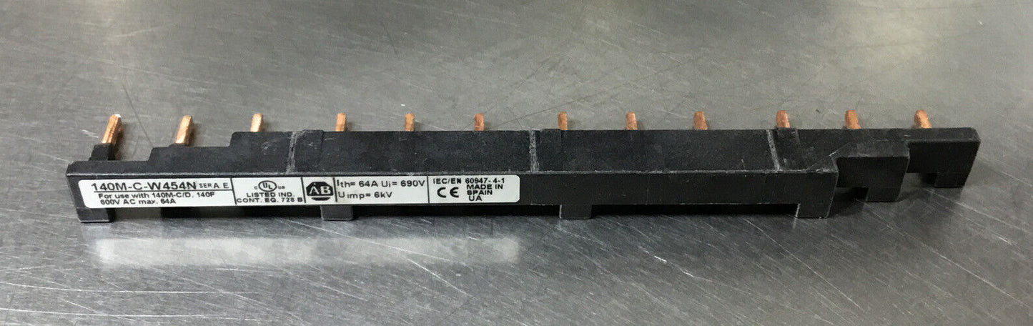 ALLEN BRADLEY  140M-C-W454N /A  Compact Bus Bar 600A AC max. 64A       4C