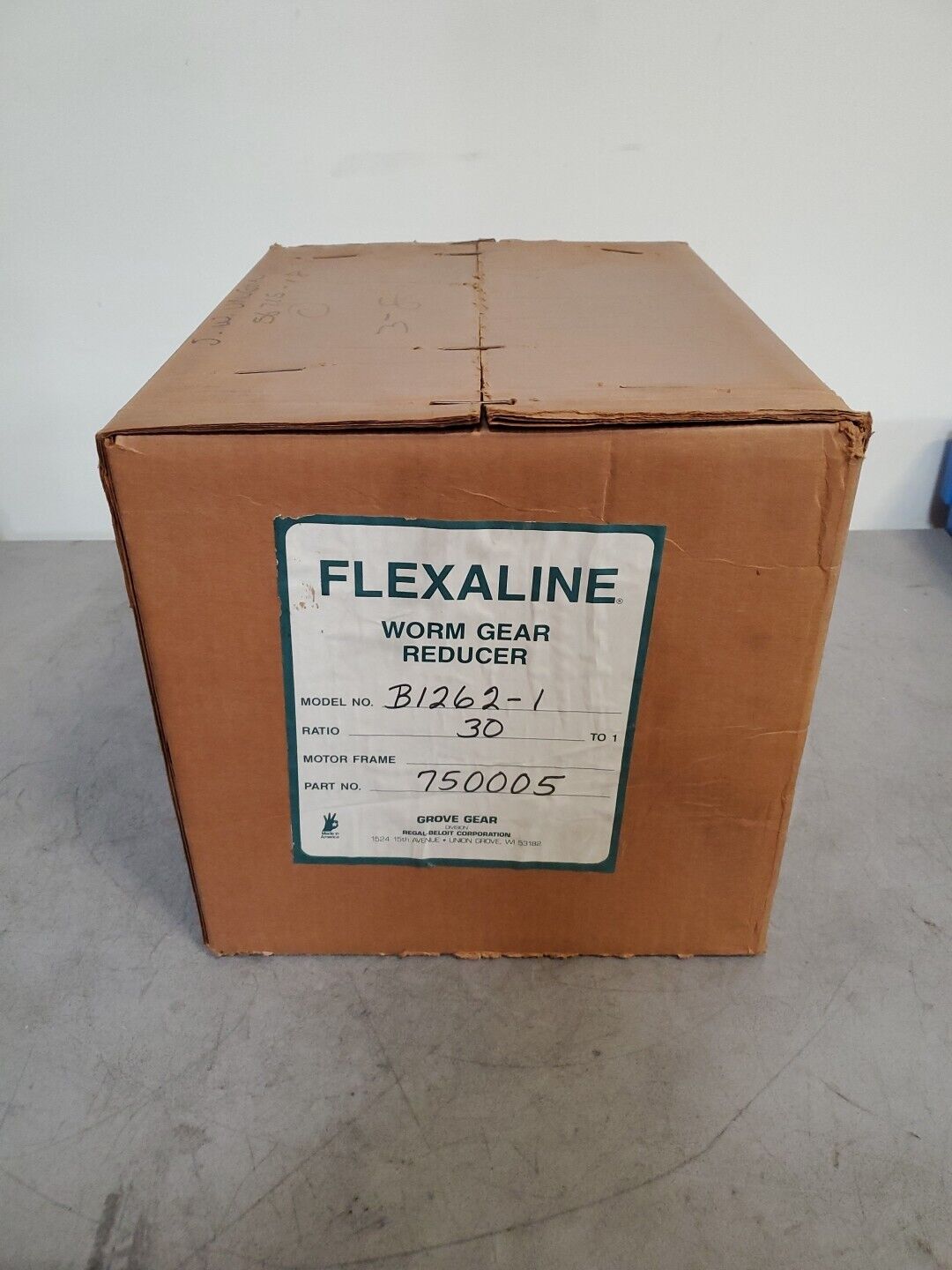 Grove Gear B1262-1 (750005) 30:1 Worm Gear Reducer.                        4F-32