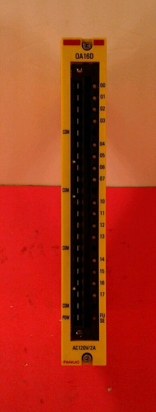 FANUC OUTPUT MODULE OA16D A03B-0801-C117. AC120-2A.       3B