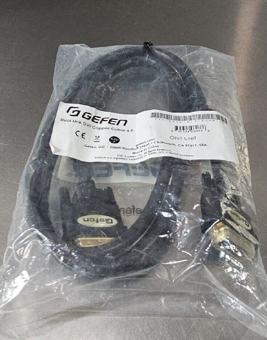 Gefen Dual Link DVI Copper Cable 6 ft CAB-DVIC-DLN-06MM.         Loc 5D-9