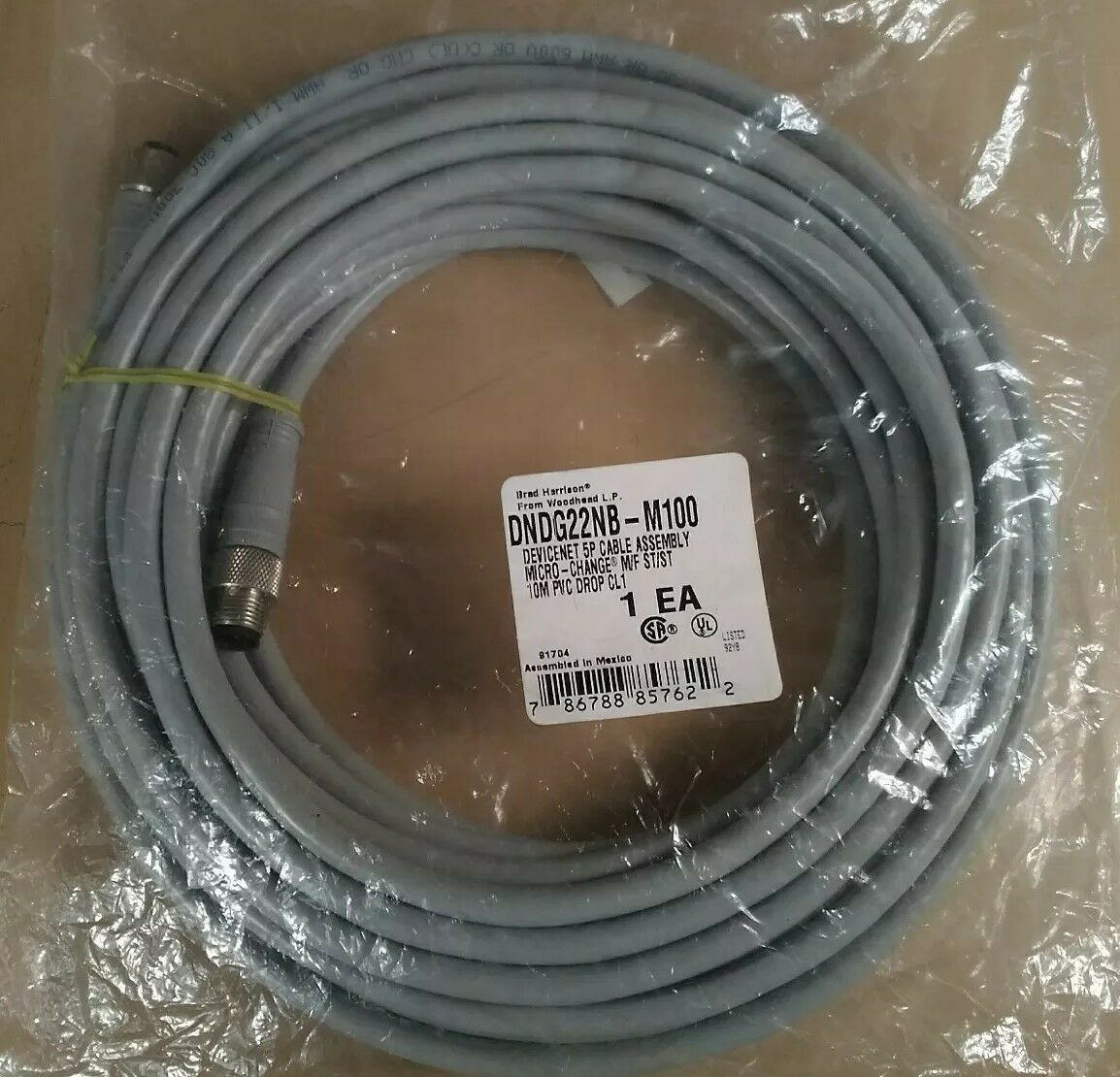 WOODHEAD CONNECTIVITY/ BRAD HARRISON DNDG22NB-M100 CABLE ASSEMBLY             5E