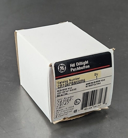 GE CR104PBM00R6 Heavy Duty  Oiltight Pushbutton.                        Loc4D-20