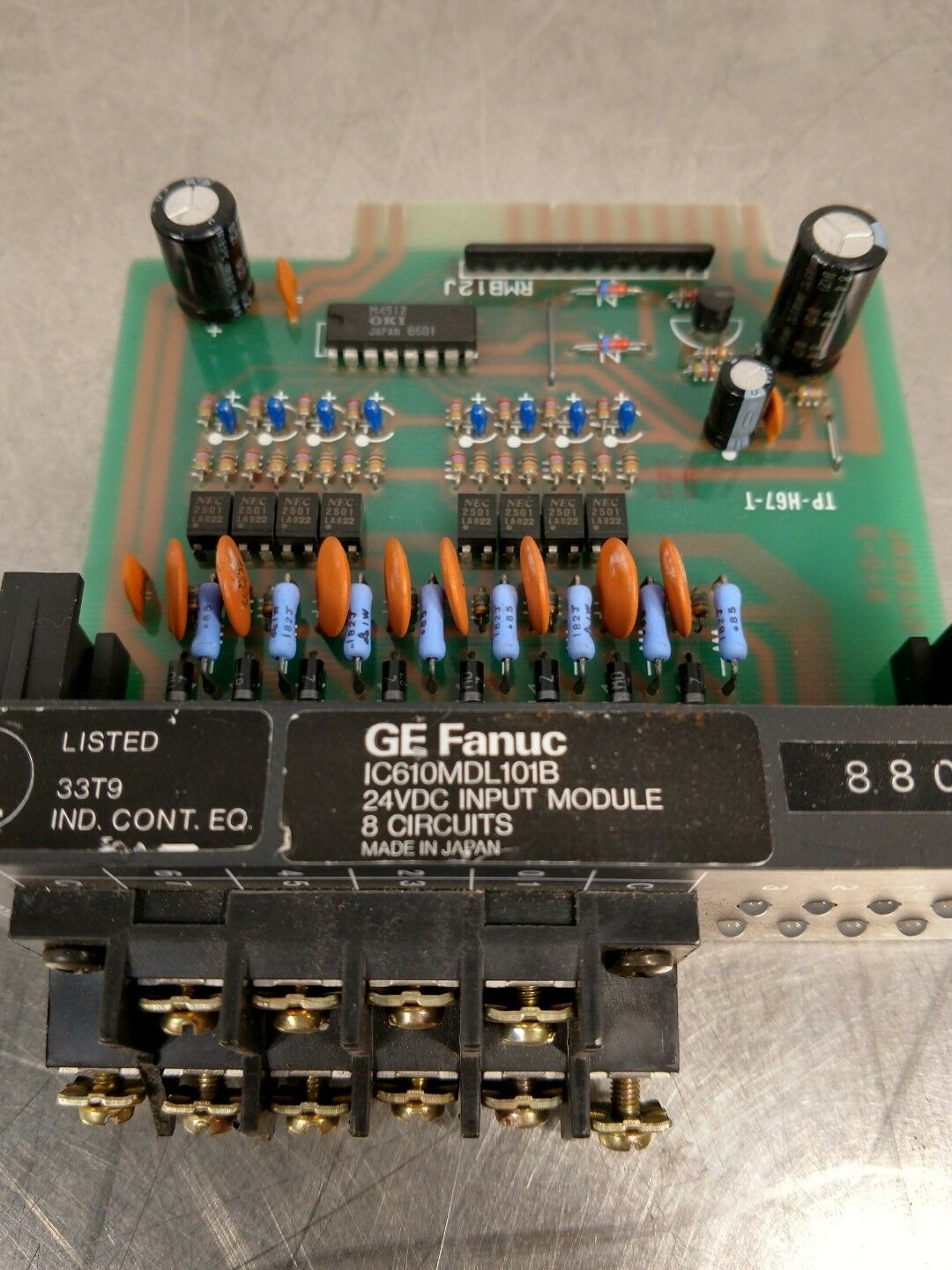 GE FANUC IC610MDL101A 24VDC Input Module 8 Circuits 3F