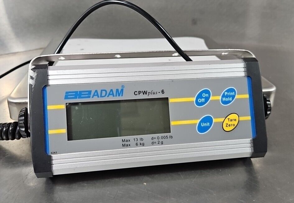 ADAM EQUIPMENT - CPW Plus-6 Scale - 13-Lb. Capacity Model.                 Loc2F
