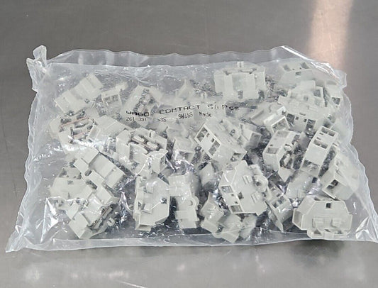 Wago 261-331 conductor Ground Terminal Block - Pk with 50.              Loc3C-19