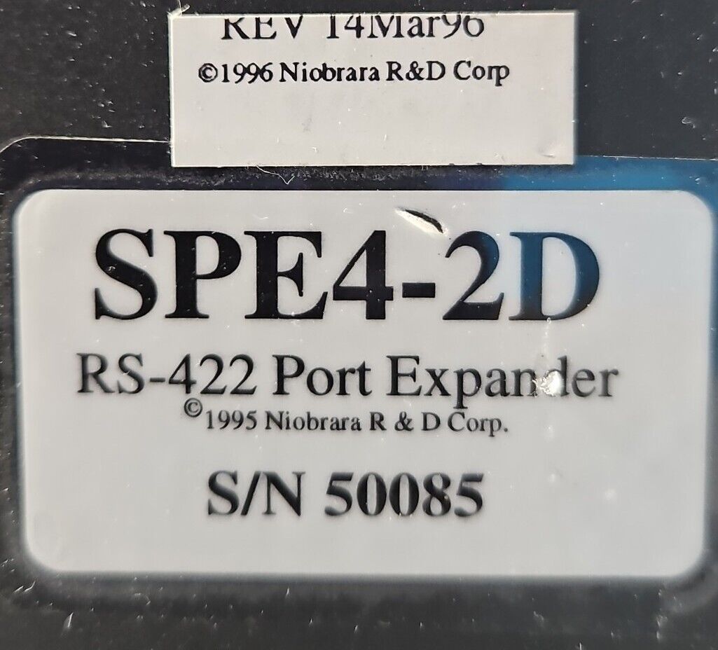 4229 Expander Module Niobrara R&D / Square D SPE4-2D RS-422 Port Expander Module. Loc3C-23 ...