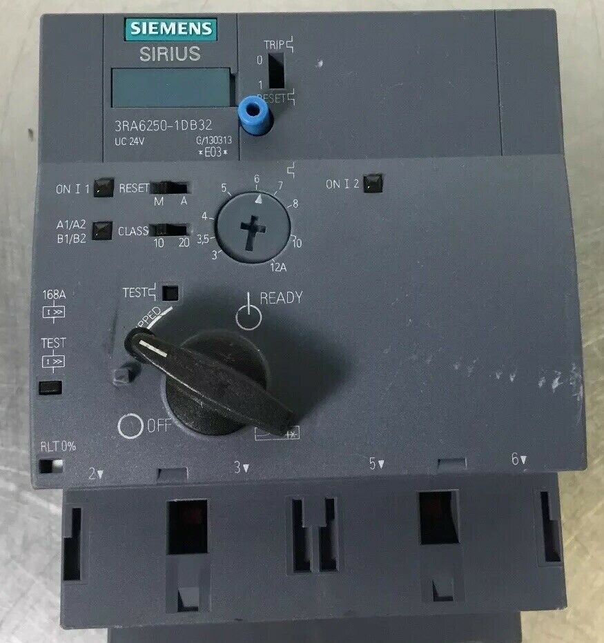 SIEMENS MAGNETIC MOTOR STARTER 3RA6250-1DB32 Adjust 3-12 Amps   4H