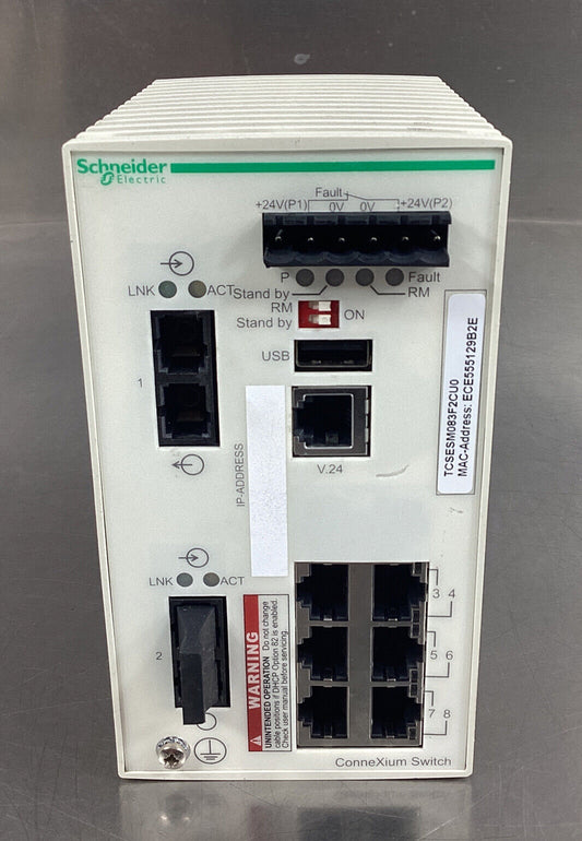 Telemecanique  TCSESM083F2CU0  ConneXium Managed Switch 6TX/2FX-MM        3B-31