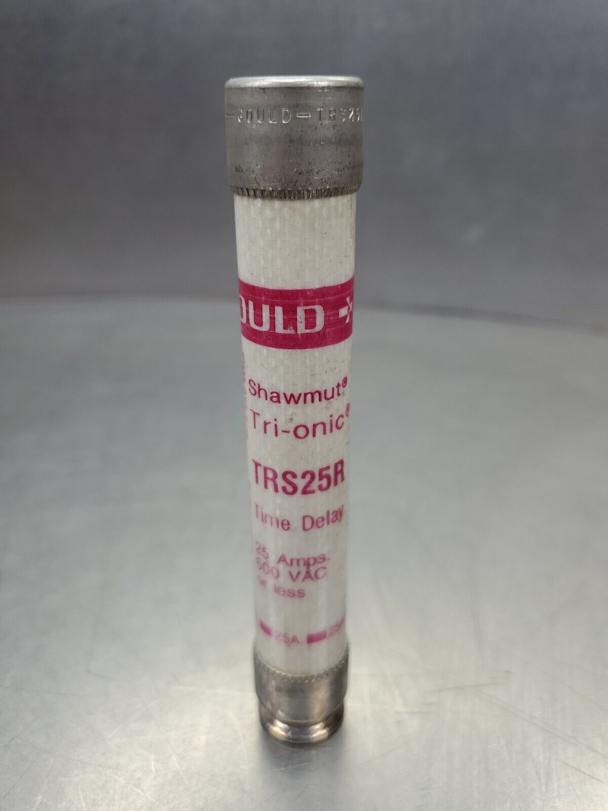 Gould Shawmut TRS25R Time Delay Fuse, 600VAC 25Amp.                     4D-BOX#5