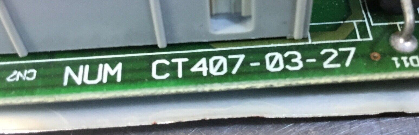 NUM CT407-03-27 + CT425A Control Board For Telemecanique MBVA1200Q23 Rev.5.1  3B