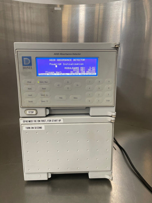 Dionex AD20-1 Gray WIred 250-Volt 47-63MHz LCD Display Absorbance Detector