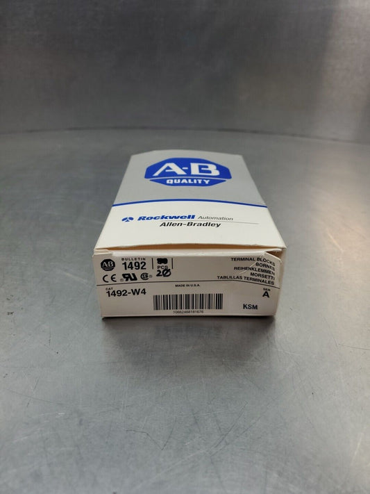Allen Bradley 1492-W4 Terminal Block,  600V - Lot of 20.                   4D-24