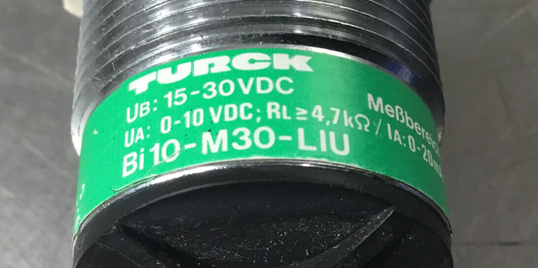 Turck  BI10-M30-LIU Proximity Sensor BI10M30LIU 0-10VDC       5E-9