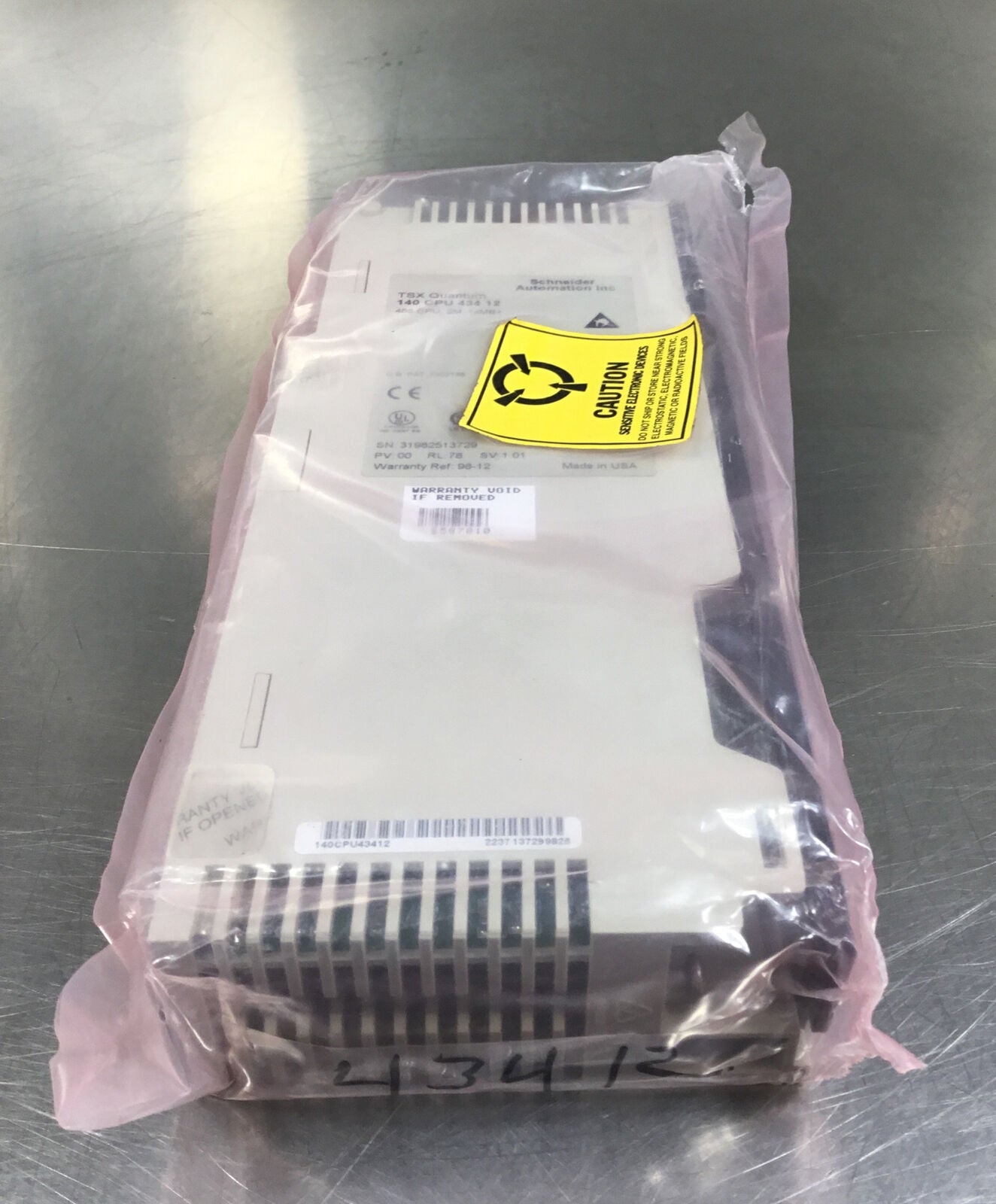 Schneider Modicon  140CPU43412  TSX  Quantum 486 CPU, 12M, 1xMB+       3E-38