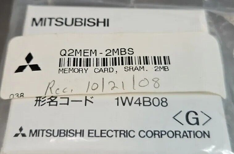 Mitsubishi Q2MEM-2MBS 1W4B08 - New Memory Card.                            3C-21