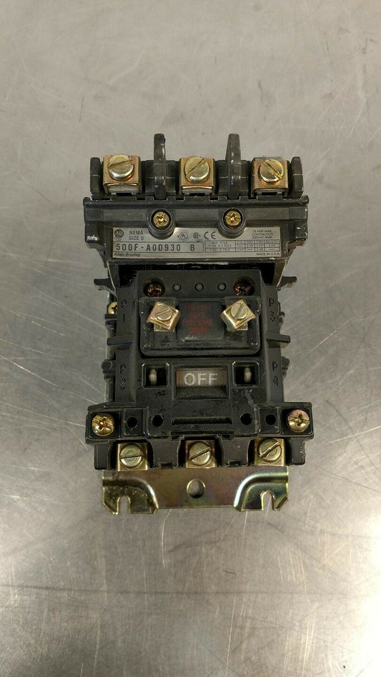 Allen Bradley 500F-A0D930 Series B Contactor Motor Starter                 4E-10