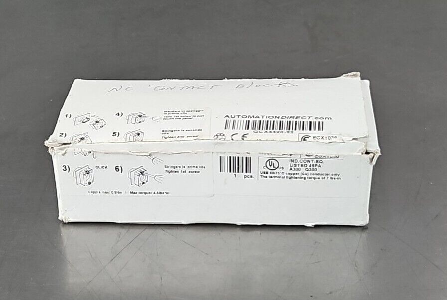 AUTOMATION DIRECT ECX1030 CONTACT BLOCKS W/SELECTOR SWITCH. Box w/ 11 ...