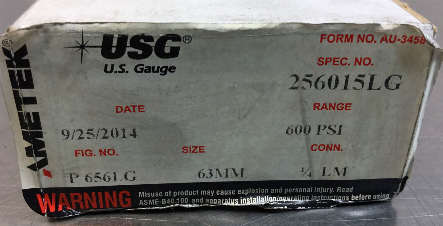 Ametek Gauge Division  256015LG  0-600PSI  Liquid Filled 1/4” LM   6E