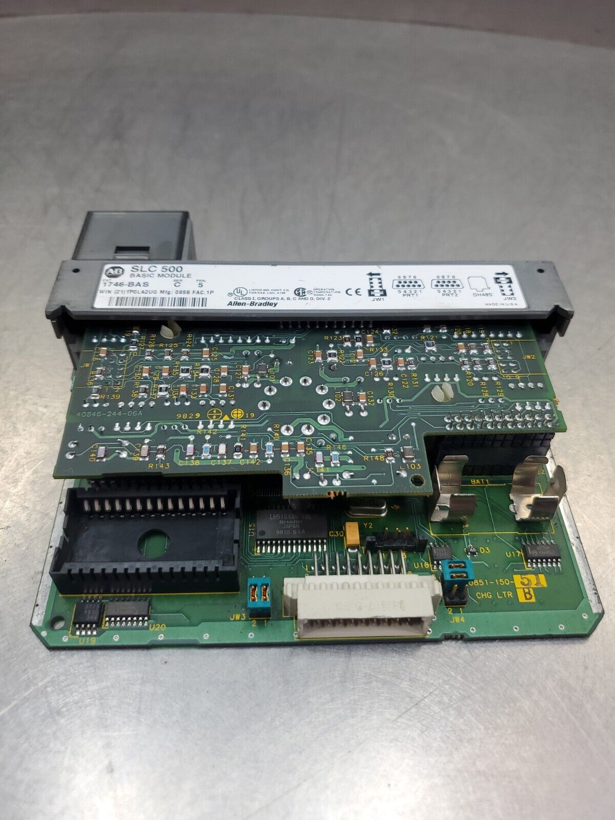 Allen Bradley 1746-BAS Ser. C FRN 5 SLC 500 Basic Module *See Description* 3D-12