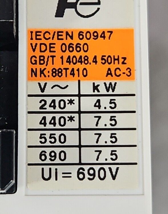 FUJI SC-4-0 with TR-5-1N/3. Reversing Contact.                            4D-24
