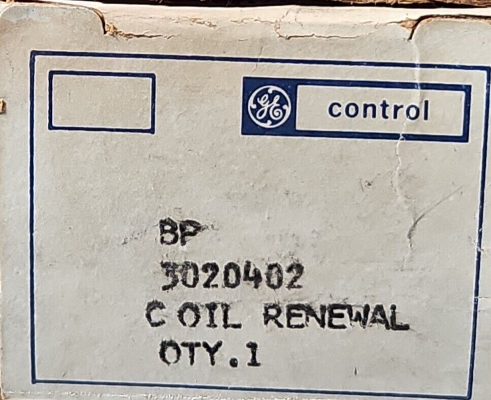 General Electric 3020402 Coil renewal.                         Loc4E26