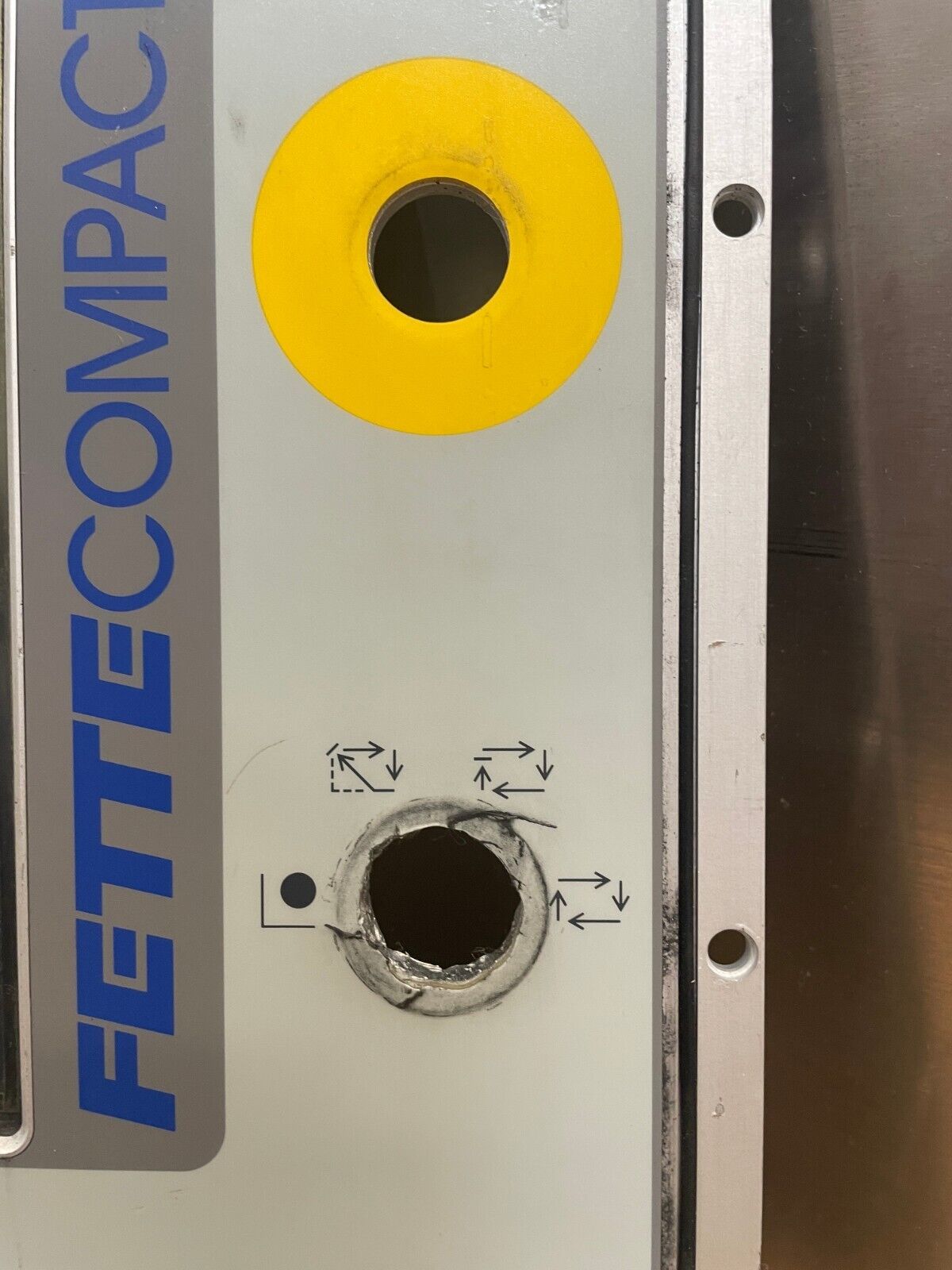 Fette Compacting 5d5502 White & Silver 1-Port Simatic Panel with Keyboard