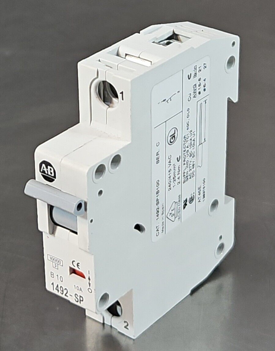 Allen Bradley 1492-SP1B100 Ser C Miniature Circuit Breaker.                4E-21