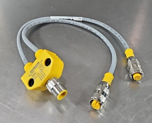 TURCK VB2-FSM4.4/2RK4T CORDSET SPLITTER.                               Loc5D-19