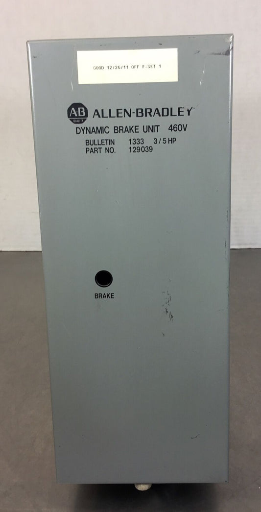 Allen Bradley 129039  3/5 HP Dynamic Brake Unit Bulletin 1333   1B