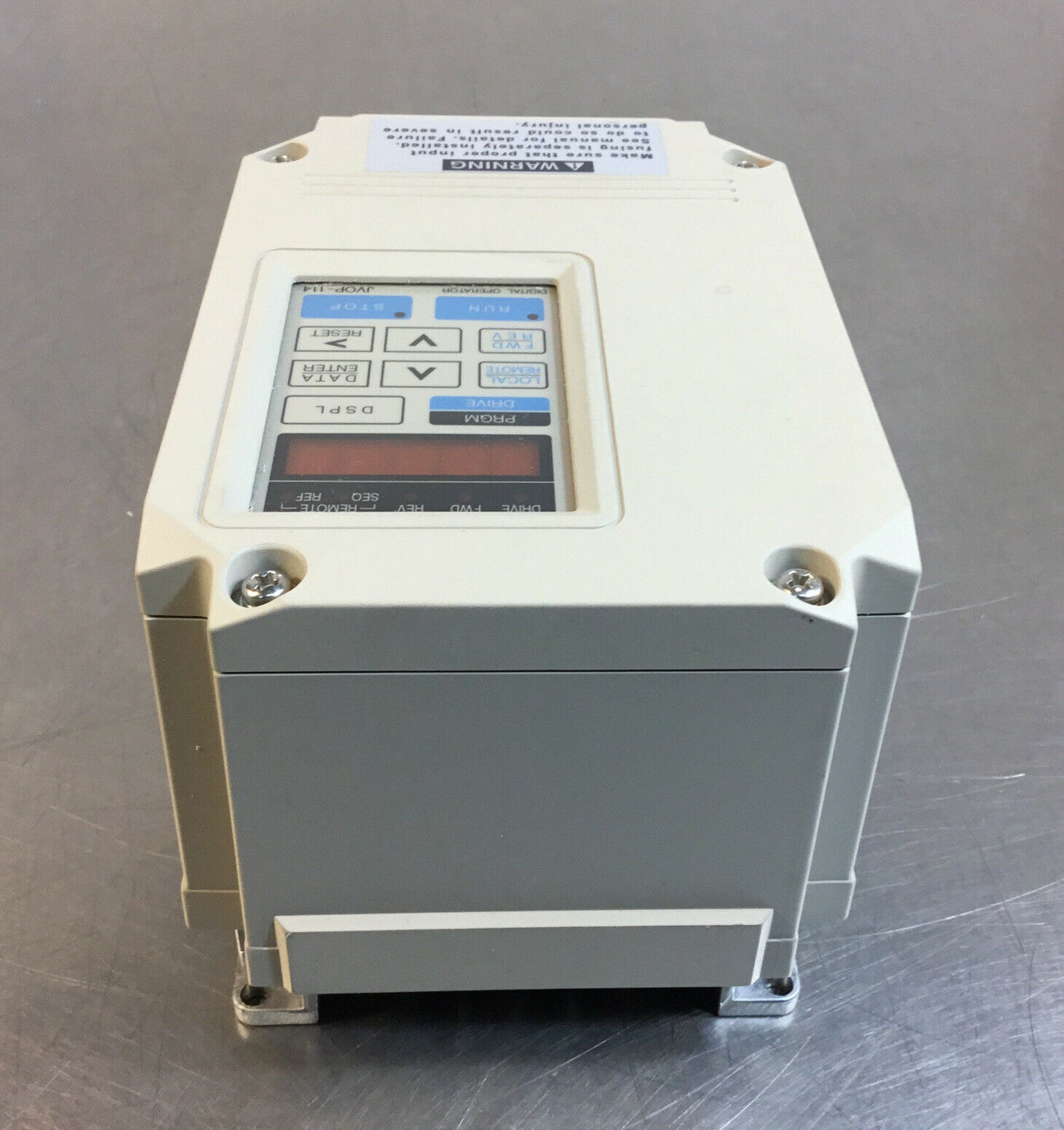 YASKAWA ELECTRIC  CIMR-PCU20P2  Drive 0.25HP 0-230VAC 1.5A 0-400Hz   1C