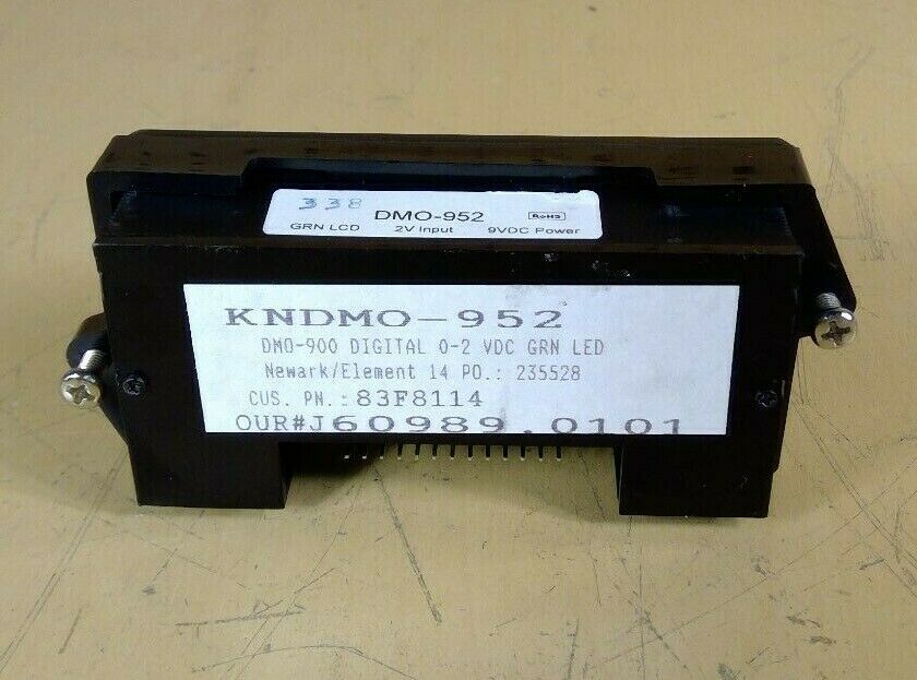 Jewell 1802111 -  KNDMO-952 Digital Volt Meter 0-2 VDC GRN LED 83F8114        2D