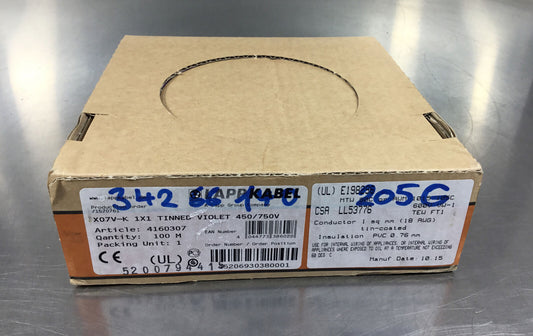 Lapp Kabel X07V-K 1X1 TINNED VIOLET 450/750V     6B-1