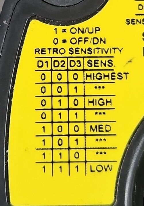 BANNER ENGINEERING QT50R-US-RH RADAR SENSOR.                            Loc5D-16