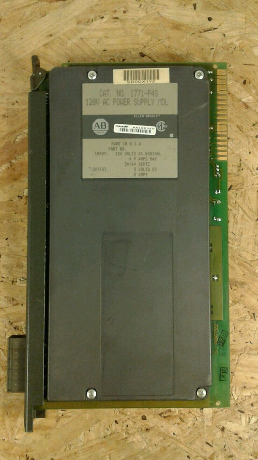 Allen Bradley 1771-P4S 120V AC Power Supply Module.                          AUC