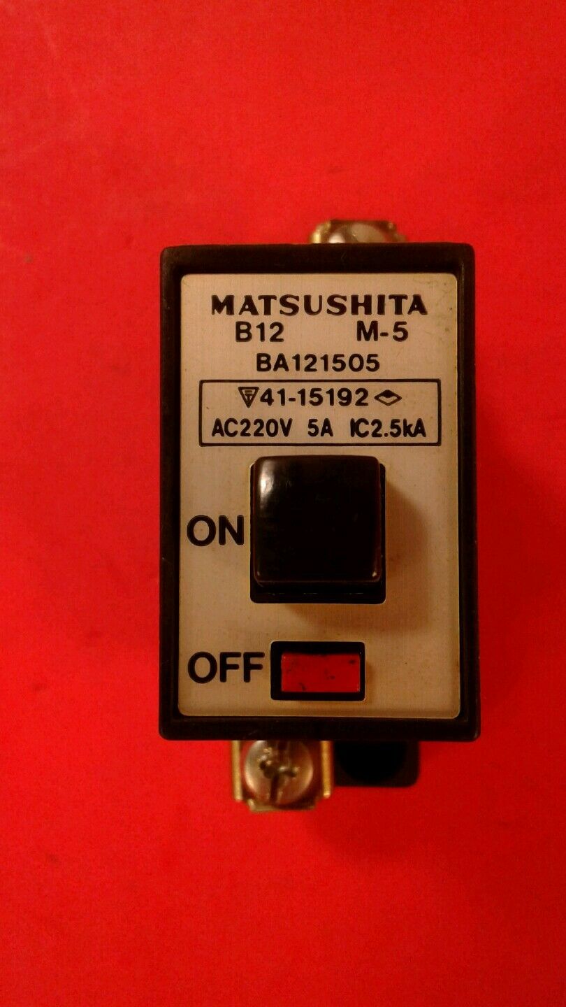 Matsushita BA121505 Circuit Protector AC220V 5A.     4A