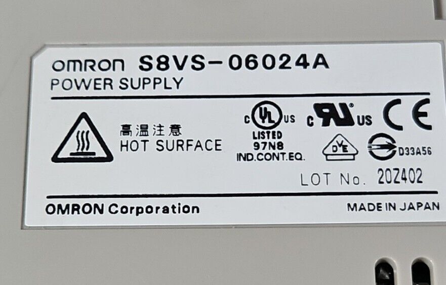 Omron S8VS-06024A 24V 2.5A 60W 7-Pin Power Supply                        4D-17
