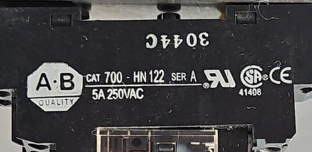 ALLEN-BRADLEY 700-HN122 Ser A RELAY SOCKET 700-HK32224.                    3C-16