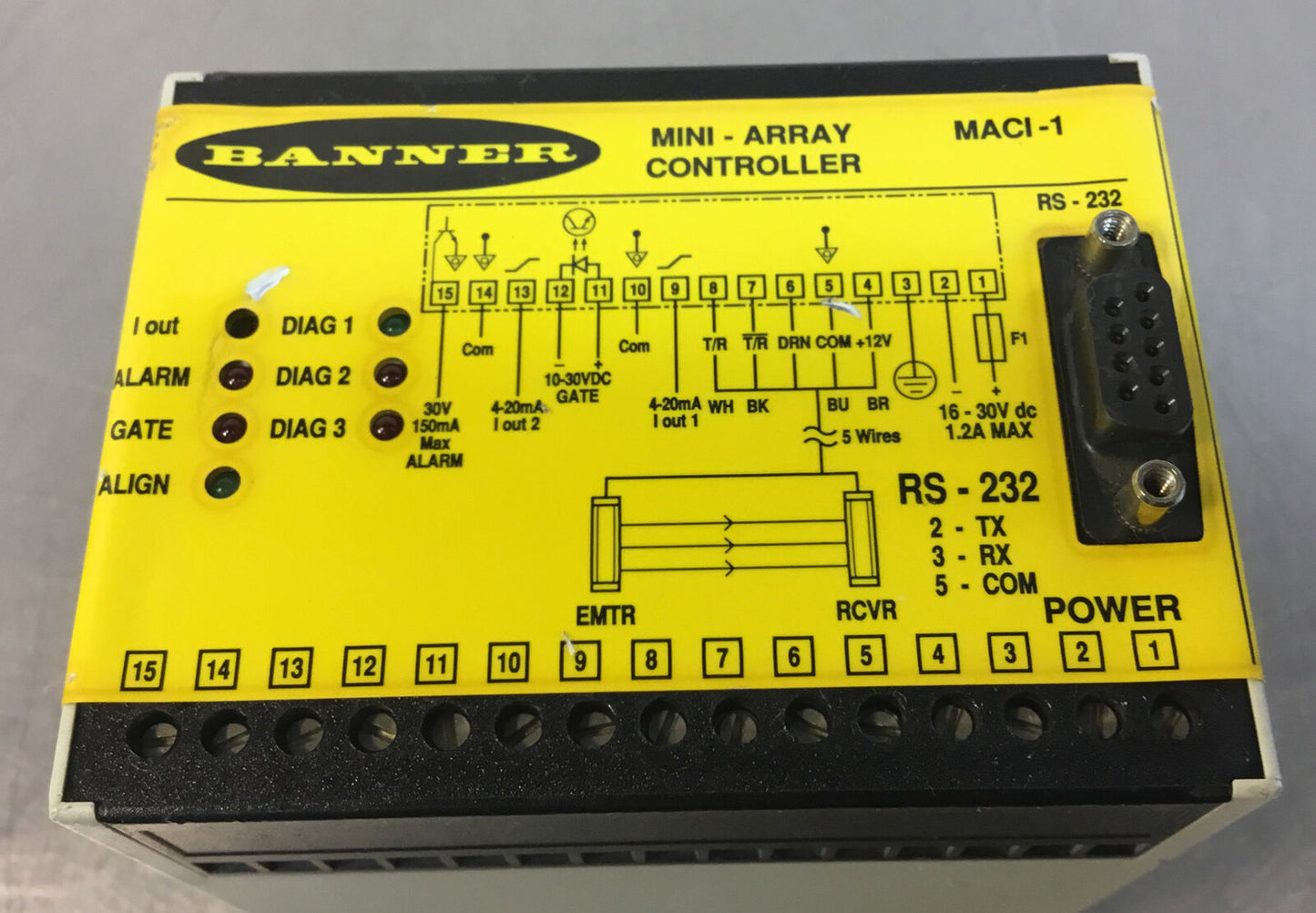Banner Engineering MACI-1 Mini Array Scanner Controller 16-30VDC   6D