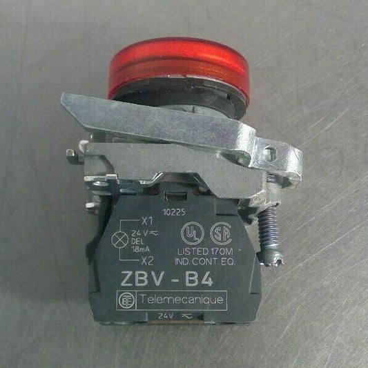 Telemecanique ZBV-B4 Red Button Light Module                                  4D